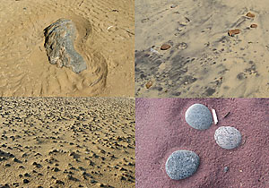 Akmeņi un smiltis